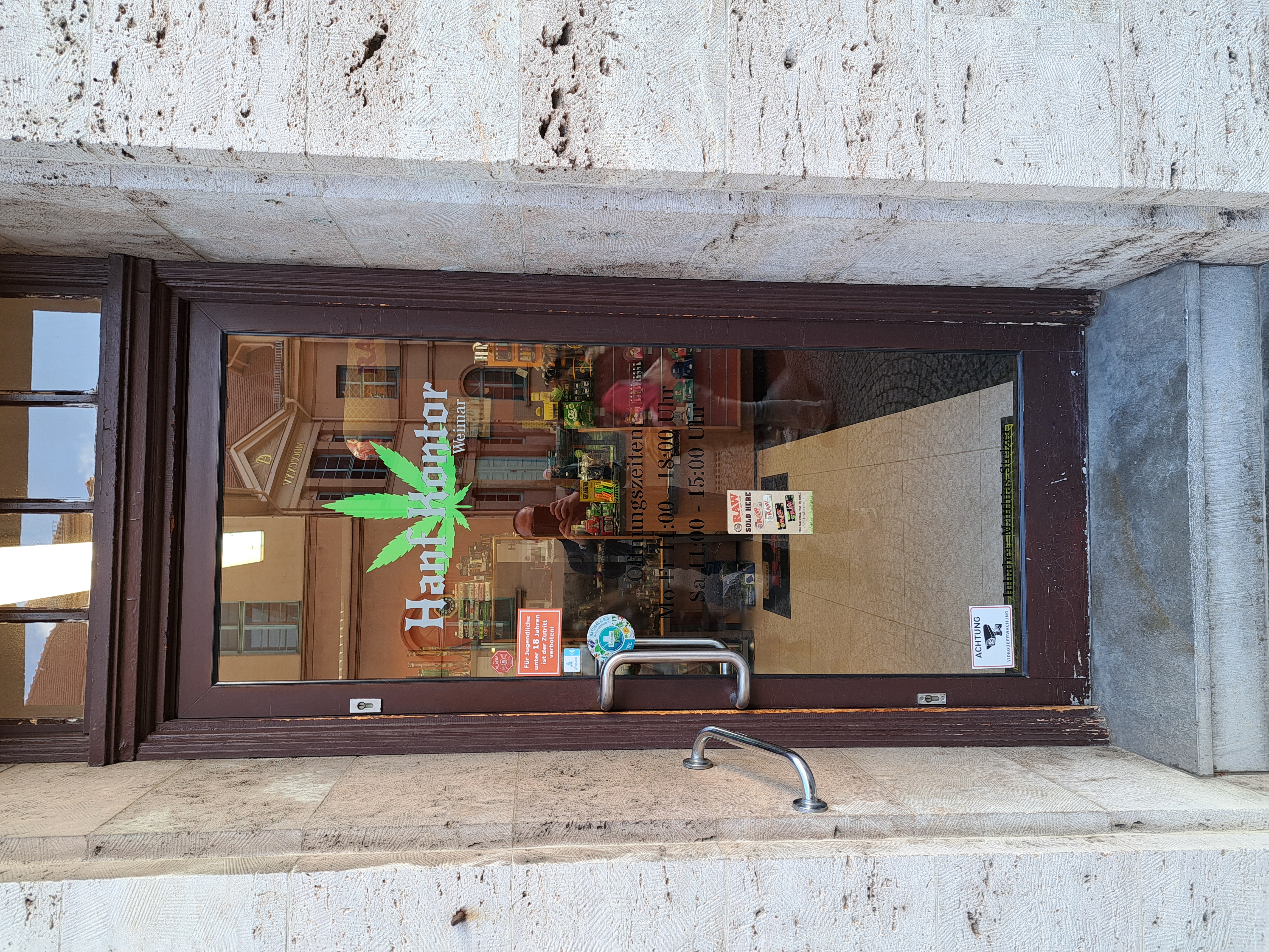 Eingangstür Hanf Kontor Weimar